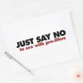 ProChoice Ovaler Aufkleber (Umschlag)