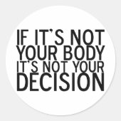 ProChoice Runder Aufkleber (Vorderseite)