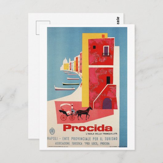 Procida Coast, Neapel, Italien Postkarte (Vorne/Hinten)