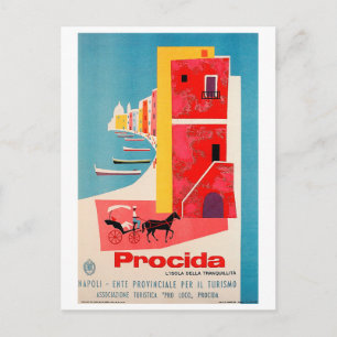 Procida Coast, Neapel, Italien Postkarte