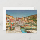 Procida Island, Italien Canvas Print Postkarte (Vorne/Hinten)