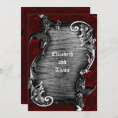 Proclamation Gothic Vampire Einladung (Vorne/Hinten)