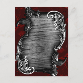 Proclamation Vampire Gothic Wedding Ankündigungspostkarte
