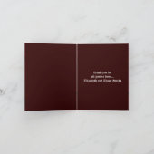 Proclamation Vampire Gothic Wedding Dankeskarte (Innenseite)