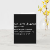 Procraftinate Definition - Avoiding Any And All Ad Karte (Gelbe Blume)