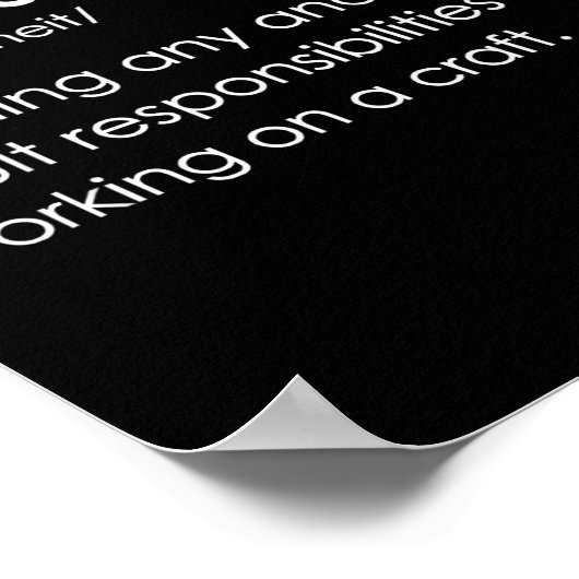 Procraftinate Definition - Avoiding Any And All Ad Poster (Ecke)