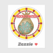 Procrastination is the Thief of Time Aufkleber (Blatt)