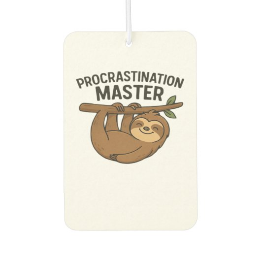 Procrastination Master Classic T-Shirt Autolufterfrischer (Vorderseite)