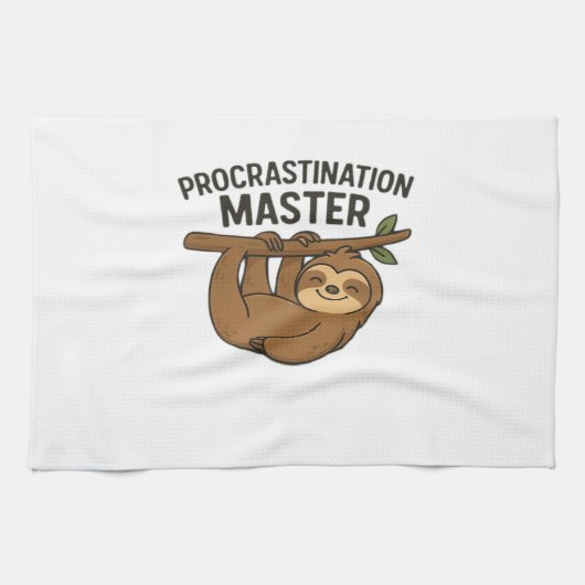 Procrastination Master Classic T-Shirt Geschirrtuch (Horizontal)