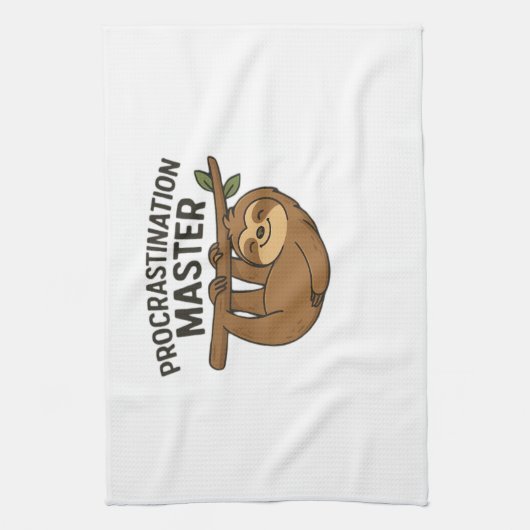 Procrastination Master Classic T-Shirt Geschirrtuch (Vertikal)