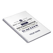 Procrastination Spaß Joke Notizblock (Rechte Seite)