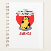 Procrastination Theme Cat's Meme  Planer (Vorderseite)