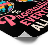 Procrastinator Gift Funny Summer Quote Lazy Lifest Poster (Ecke)