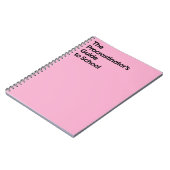 Procrastinator’s School Notebook Notizblock (Linke Seite)