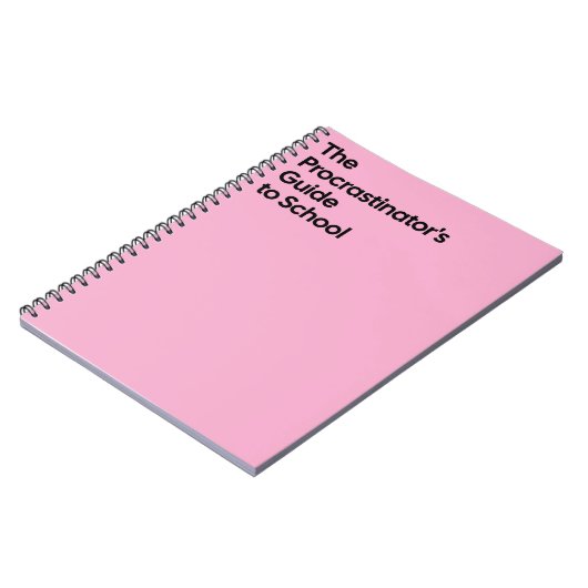 Procrastinator’s School Notebook Notizblock (Linke Seite)