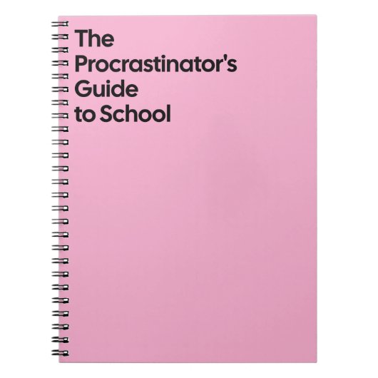 Procrastinator’s School Notebook Notizblock (Vorderseite)