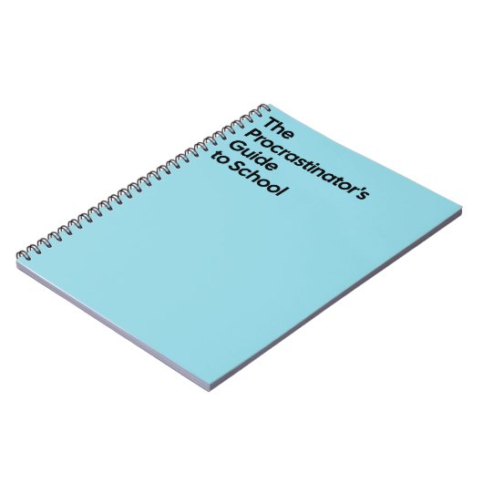 Procrastinator’s School Notebook Notizblock (Linke Seite)