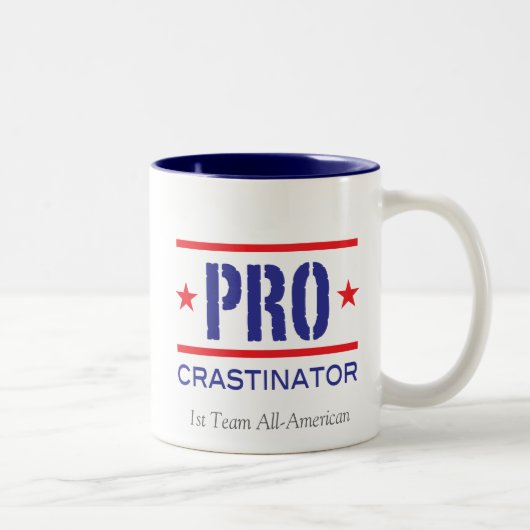 PROcrastinator_ Zweifarbige Tasse (Rechts)
