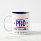 PROcrastinator_ Zweifarbige Tasse (Links)