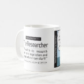 Procrastinator's Cup: Der Forscher Kaffeetasse (Vorderseite Links)