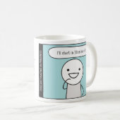 Procrastinator's Cup: Die Perpetuator-Kaffee-Tasse Kaffeetasse (VorderseiteRechts)