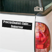 Procrastinators vereinigen autoaufkleber (Auf Lkw)