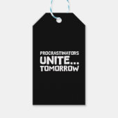 Procrastiners vereinen Tomorrow Funny Zitat Geschenkanhänger (Vorderseite)