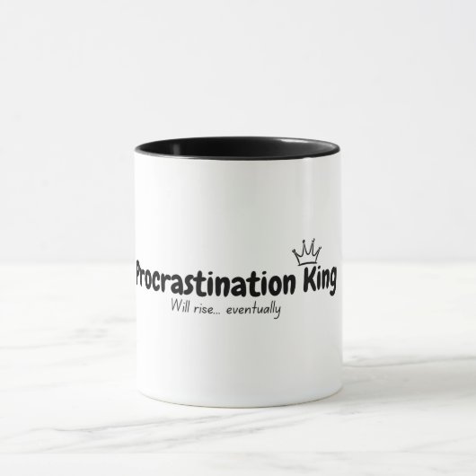 Procrastings King Tasse - Funny Lazy Day Cup (Zentrum)