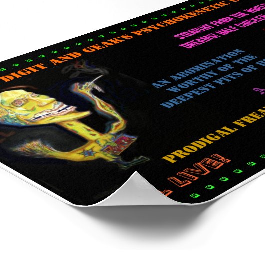 Prodigal Freak Sideshow Poster (Ecke)