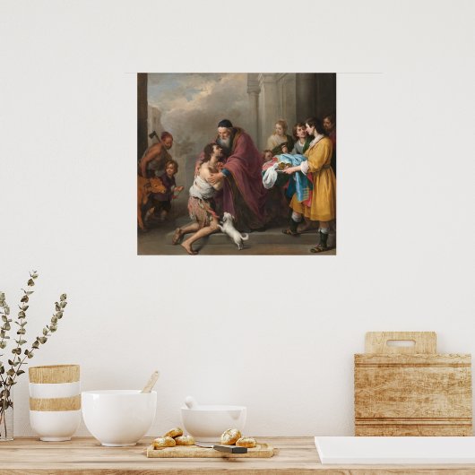 Prodigal Son - Bartolomé Murillo Kunstgedicht Poster (Küche)
