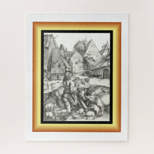 Prodigal Son ~ Gravur 1497 von Albrecht Dürer ~ Puzzle