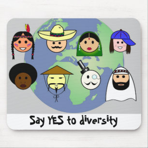 ProDiversity des Leuteweltweiten Antirassismus Mousepad