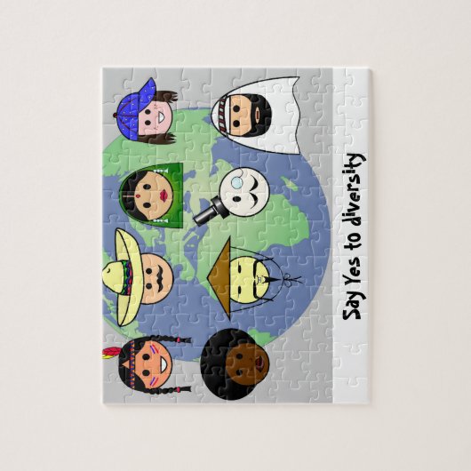 ProDiversity des Leuteweltweiten Antirassismus Puzzle (Vertikal)