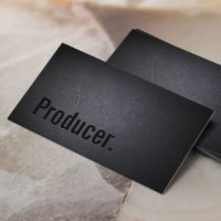 Producer Elegant Dark Beruflich Minimalistisch