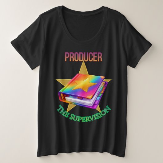 Producer - The Supervision Women's Dark Große Größe T-Shirt (Design vorne)
