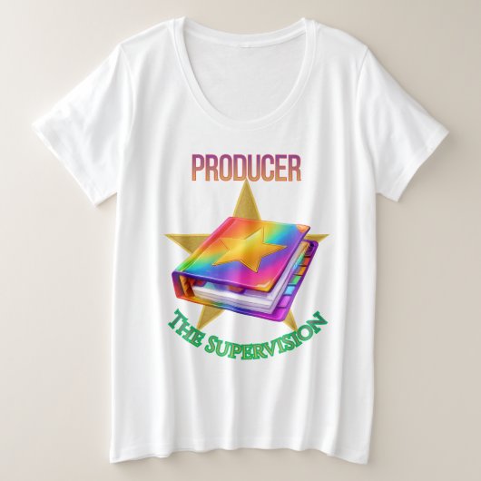 Producer - The Supervision Women's Große Größe T-Shirt (Design vorne)