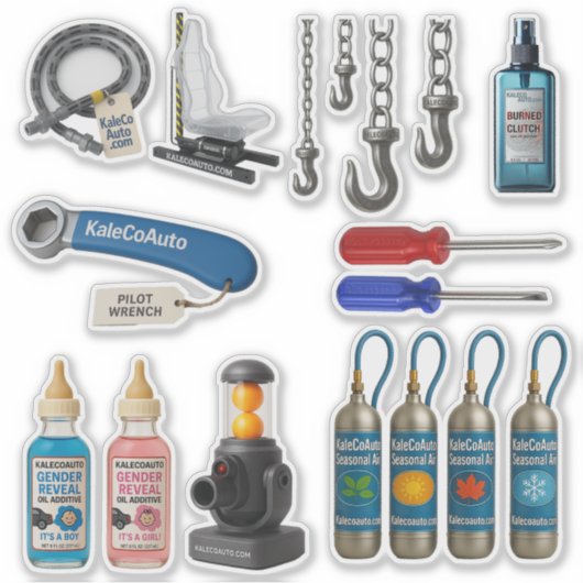 Product Assortment 3 Aufkleber (Vorderseite)