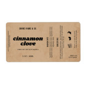 Product Customizable Brown Rustic Label (Vorne)