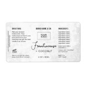 Product Customizable White Rustic Label (Vorne)