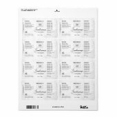 Product Customizable White Rustic Label (Vorne)