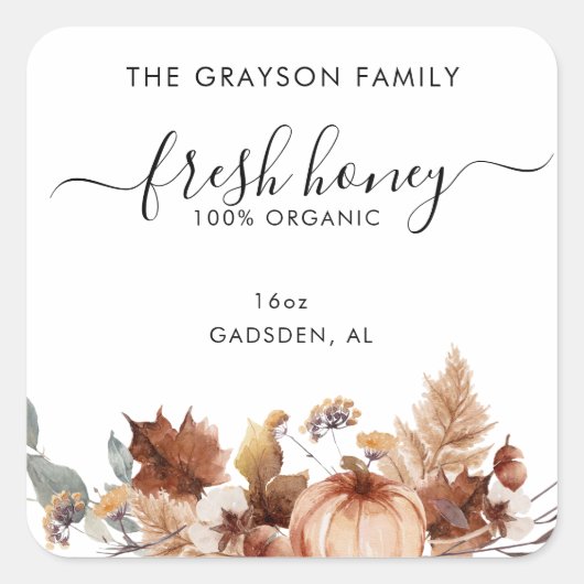 Product Labels Quadratischer Aufkleber (Vorderseite)