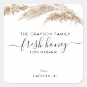 Product Labels Quadratischer Aufkleber (Vorderseite)