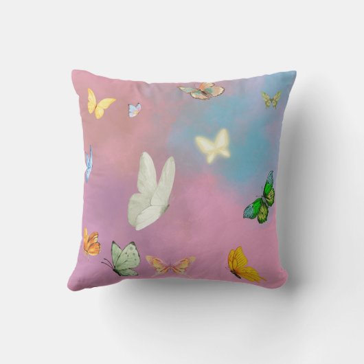 Product Merchandising: Pastel Butterfly Cushion/Pi Kissen (Rückseite)