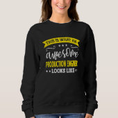 Production Engineer Job Title Employee Production  Sweatshirt (Vorderseite)