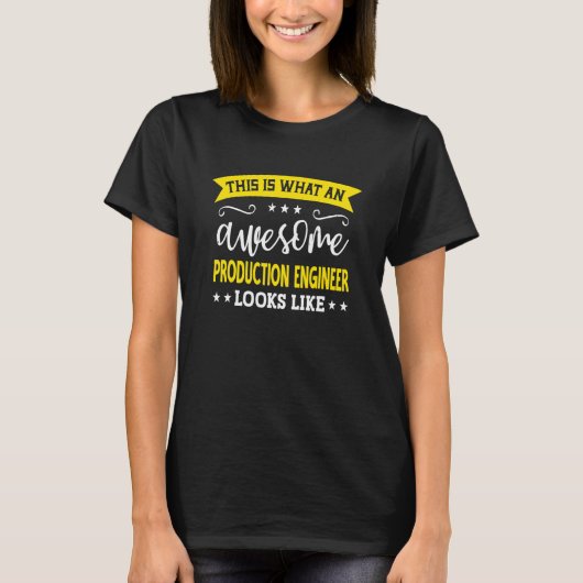 Production Engineer Job Title Employee Production  T-Shirt (Vorderseite)
