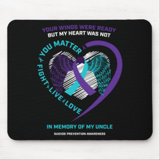 Products In Memory Of Uncle Prevention Awareness Mousepad