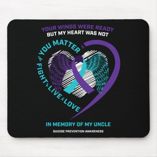 Products In Memory Of Uncle Prevention Awareness Mousepad (Vorne)