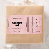 Produkt Anpassbar Rosa Rustikales Label (Insitu)