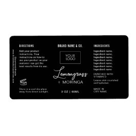 Produkt Anpassbare weiße und schwarze Beschriftung