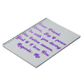 Produkt anpassen notizblock (Linke Seite)